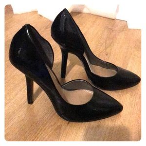 BCBG Paris black patent heels